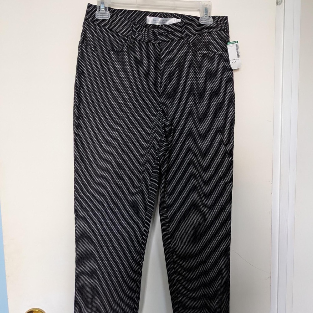 Black and white Dress pants